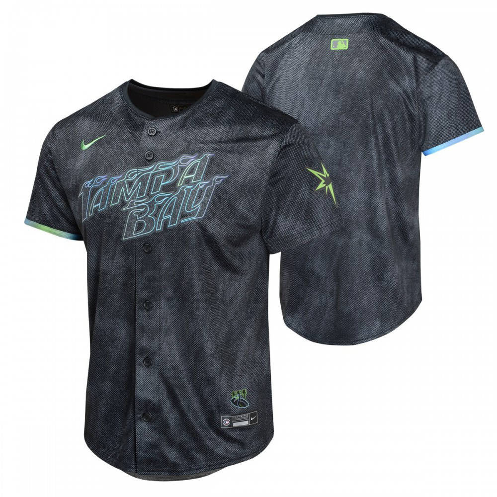 Tampa Bay Rays Youth 2024 City Connect Limited Jersey - Black-Pro Kit Vault | Brand New 26/27 Sports Jerseys
